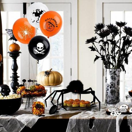 Amazon Prime Day halloween: Aniyoo Halloween dekorace 25ks Halloween balónky tlusté 12 palcové latexové balónky