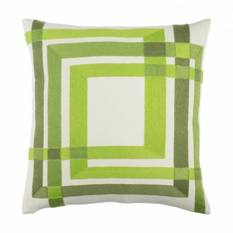 Зеленая геометрическая подушка от Wayfair