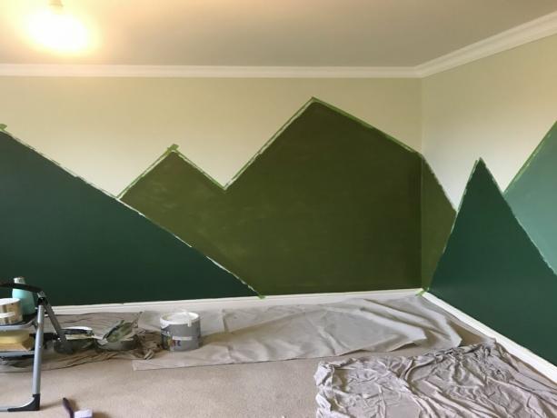 Ideia fácil de pintura para o quarto de uma criança
