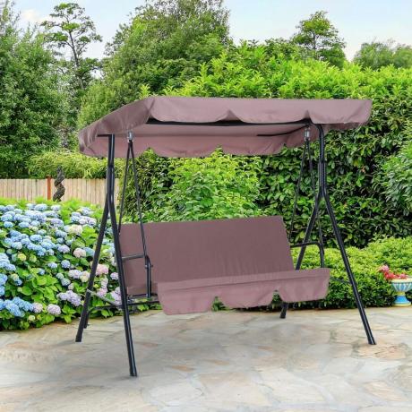 Outsunny 3 Seater Canopy Chair Swing