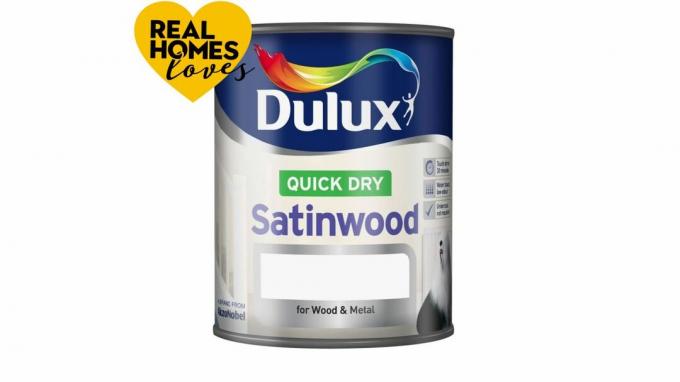 Лучшая краска для кухонных шкафов: Dulux Quick Dry Satinwood Paint