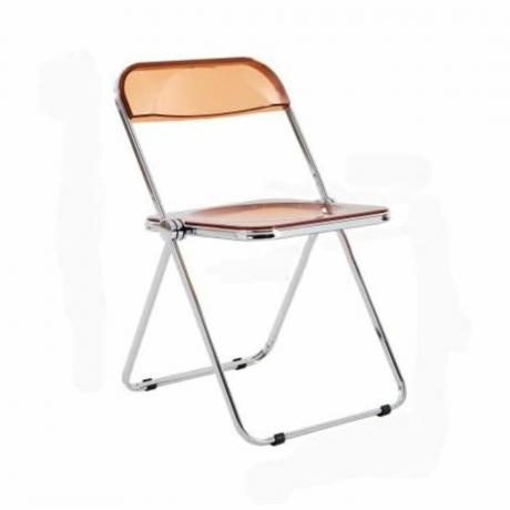 Narancssárga akril összecsukható szék
