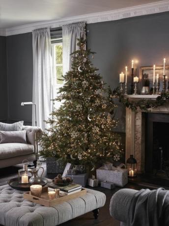 A White Company ezüst karácsonyfa