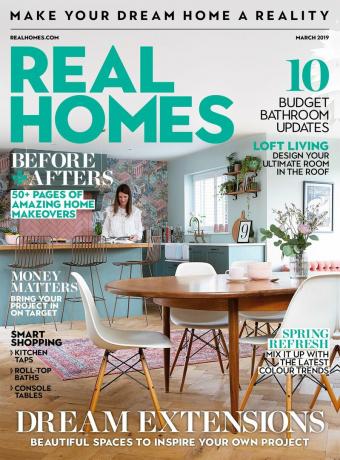 Copertina del numero di marzo della rivista Real Homes