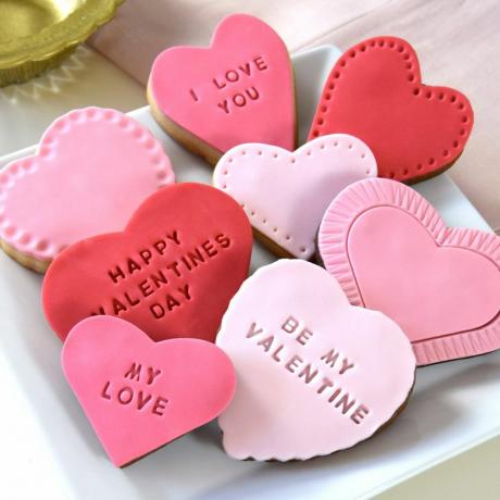 MrsBrownUK Set regalo personalizzato per biscotti di San Valentino