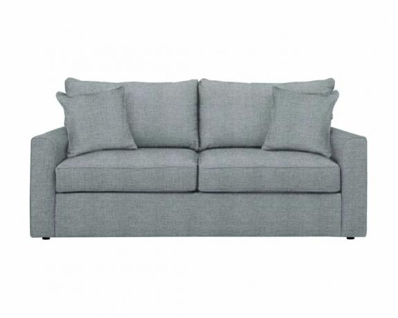 Un divano letto queen size grigio