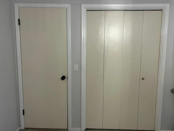porta do armário antes de pintar