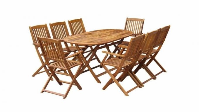 Meilleur mobilier de jardin en bois - meilleure table et chaises en bois - Wayfair