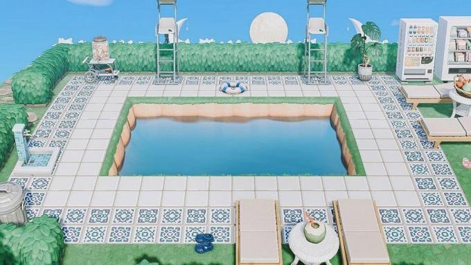 Piscina al aire libre de Animal Crossing