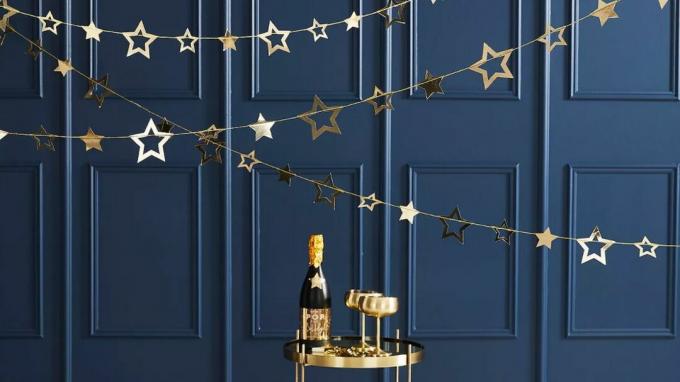 Décorations du Nouvel An: Ginger Ray Gold Star Garland Bunting