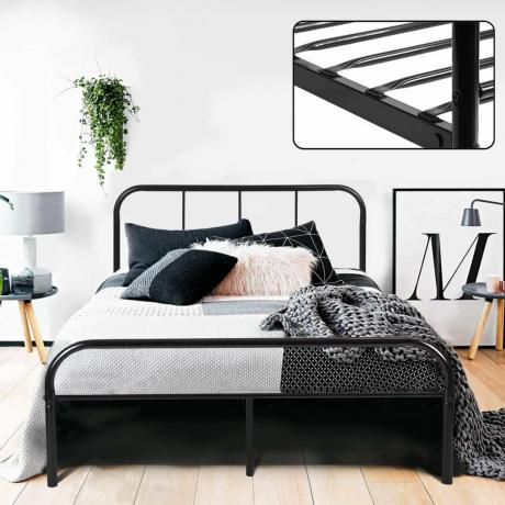 Амазон црни оквир за брачни кревет
