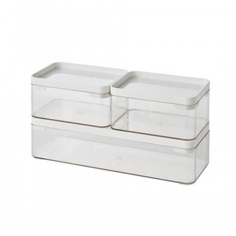 Stapelbare Bad-Aufbewahrungsbehälter Simply Essential™ (3er-Set)