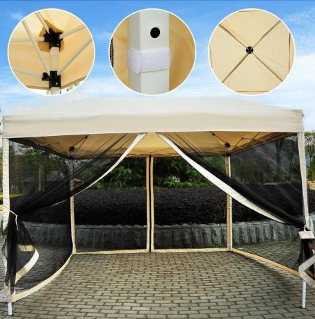 pop-up šotor s krošnjami podjetja Wayfair
