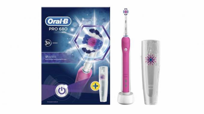 £50以下の最高の電動歯ブラシ：Oral- B Pro680ピンク3D電動歯ブラシ