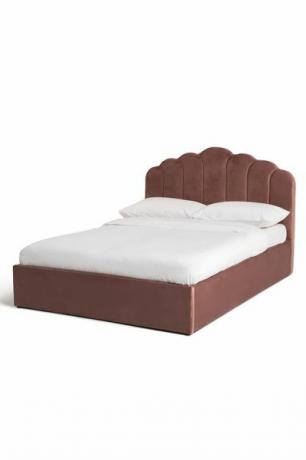 ハビタットの Corin キングサイズ オットマン ベッド、ピンク