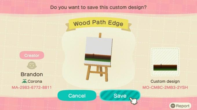 Animal Crossing: bordo percorso in legno