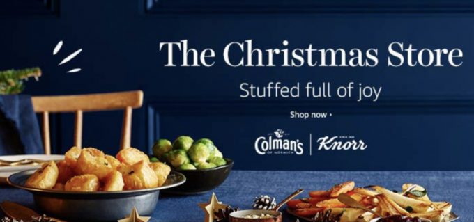 Amazon Fresh Ziemassvētku reklāmkarogs