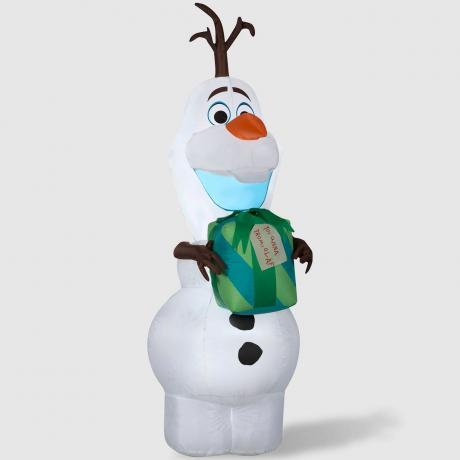 Disney 5,5 jalga külmutatud Olaf kingitusega täispuhutavate jõulukaunistustega