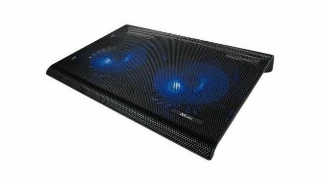 여름을 위한 최고의 노트북 스탠드: 듀얼 팬이 있는 Trust Azul 노트북 냉각 스탠드