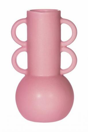 vaso moderno rosa con manici 