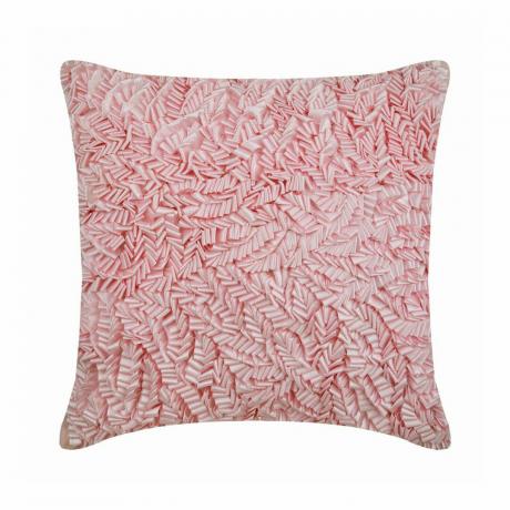 Poduszka dekoracyjna z różową wstążką w stylu Coquette