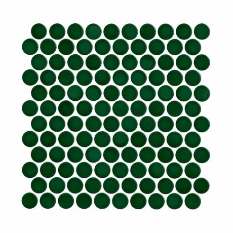 Smaragdgrüne gepunktete Mosaikfliesen
