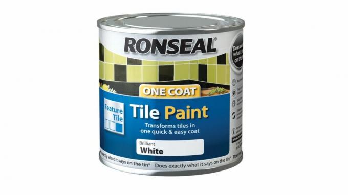 Meilleure peinture de salle de bain pour carrelage: Ronseal High Gloss Tile Paint