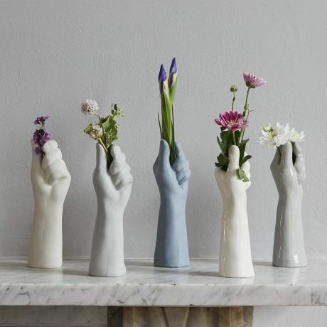 BelginBozsahin Vaso artistico in porcellana bianca