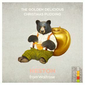 Waitrose Heston delizioso budino di Natale dorato